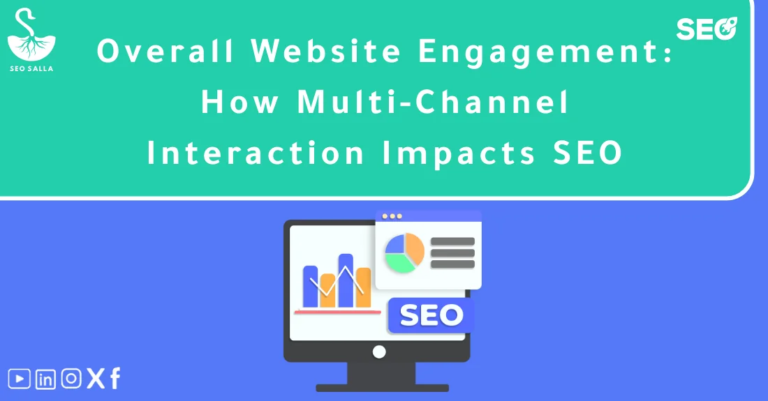 صورة تحتوي على عنوان المقال حول: " Boost Engagement Metrics SEO Across Channels Fast" مع عنصر بصري معبر