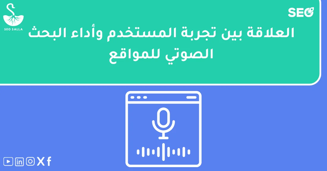 مخطط يوضح كيفية تحسين تجربة المستخدم للبحث الصوتي لزيادة تفاعل الزوار مع الموقع.